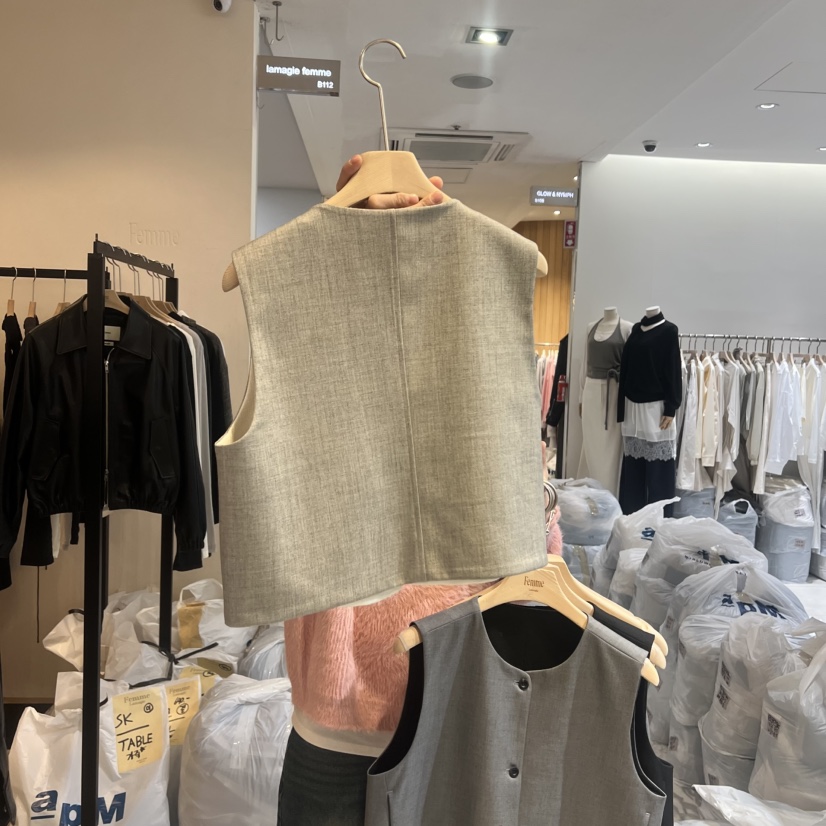 LA MAGIE FEMME東大門直郵女士新款26春夏推薦馬甲雙面Lamagie Femme馬甲