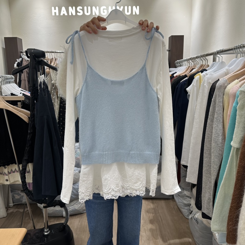 HANSUNGHYUN韓國直郵女士新款推薦時尚熱賣26春夏套裝蕾絲HANSUNGHYUN套裝