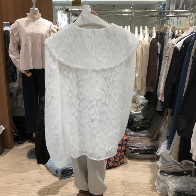 OGI東大門代購女裝新款人氣職業真品時尚熱賣26春夏襯衫蕾絲衫FLat OGI襯衫/蕾絲衫