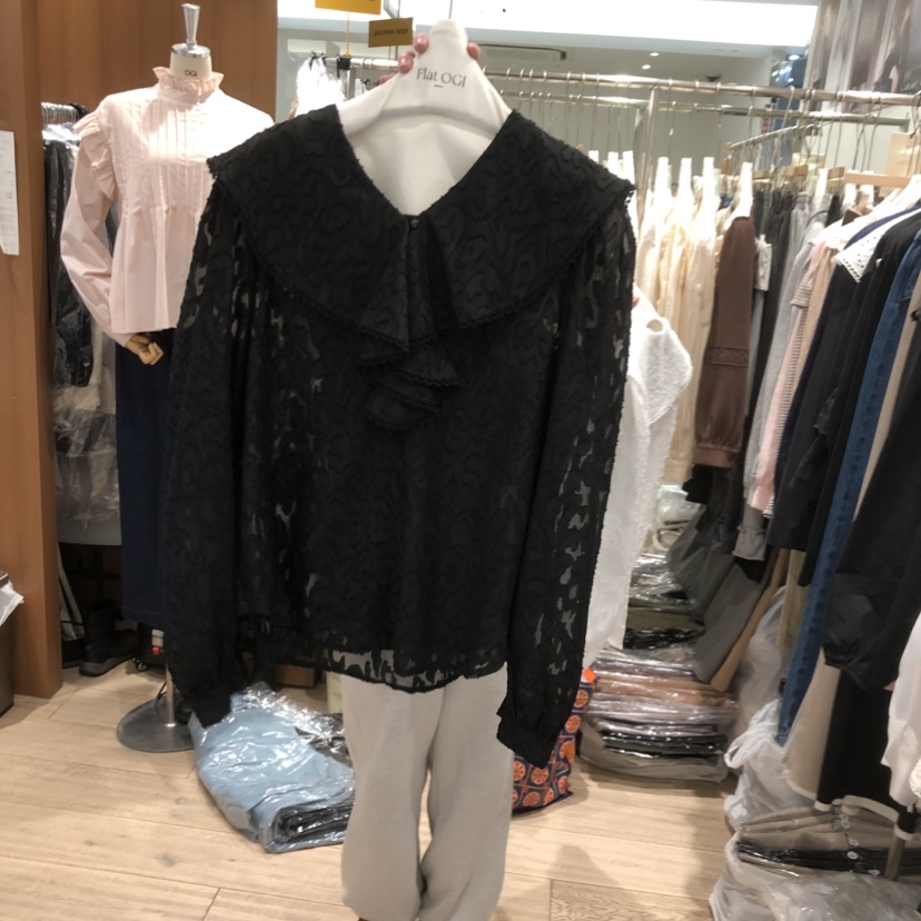 OGI東大門代購女裝新款人氣職業真品時尚熱賣26春夏襯衫蕾絲衫FLat OGI襯衫/蕾絲衫圖色2