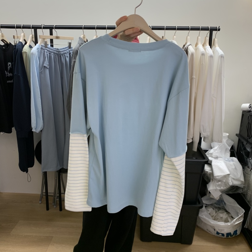 SPAGHETTI東大門直郵女裝新品職業人氣26春夏長袖T恤口袋spaghetti長袖T恤