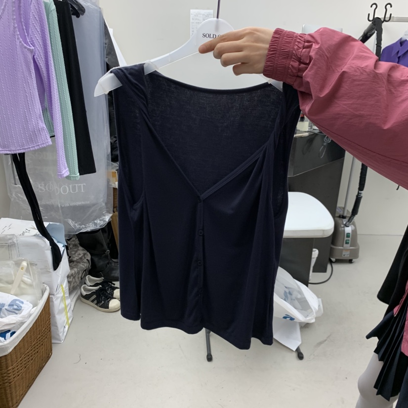 SOLD OUT東大門實拍女士新款人氣真品熱賣推薦時尚吊帶背心SOLD OUT吊帶/背心圖色2