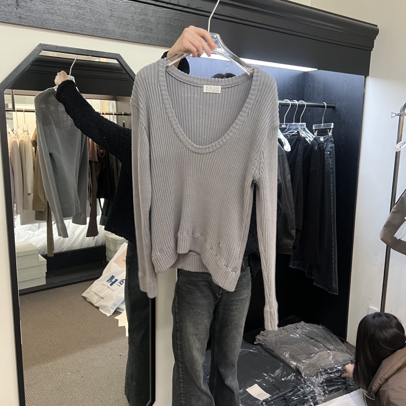 MORE THAN YESTERDAY/LOVE YOU SO MUCH韓國直郵女士新款人氣針織衫LYSM/MORE THAN YESTERDAY針織衫圖色2