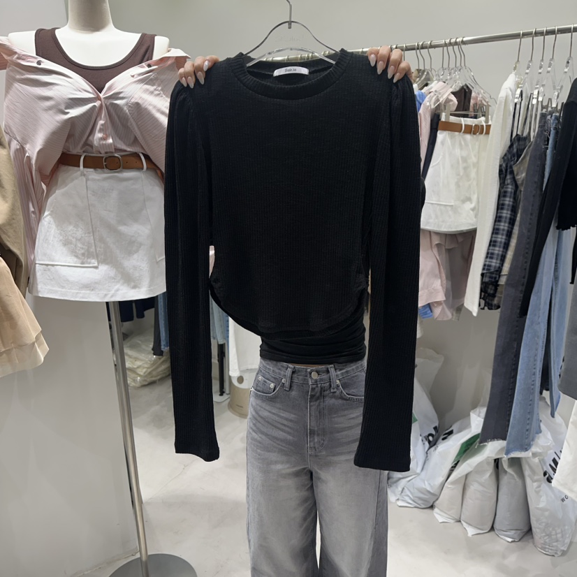 BAIE.38東大門代購女裝新款26春夏人氣時尚休閑真品長袖T恤BAIE.38長袖T恤圖色2