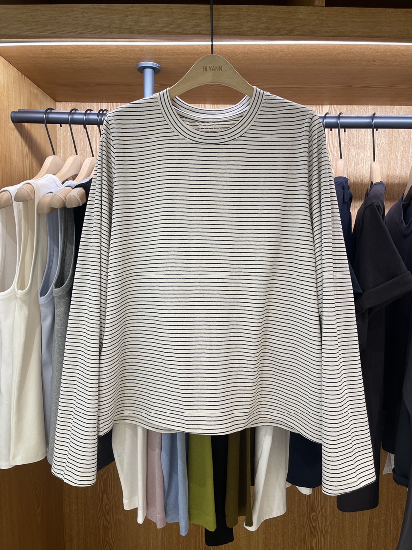 HI YANN東大門直郵女士新品人氣時尚職業休閑真品長袖T恤HI YANN長袖T恤圖色1