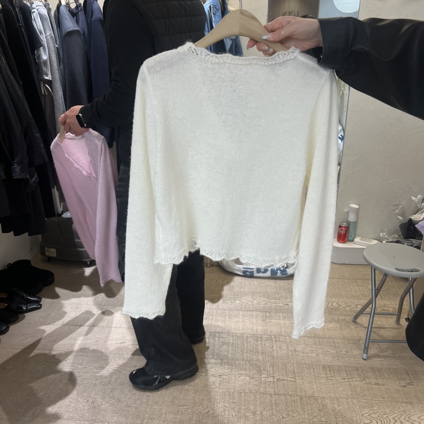 W AND J東大門代購女裝新品真品人氣時尚26春夏針織衫開衫W AND J針織衫