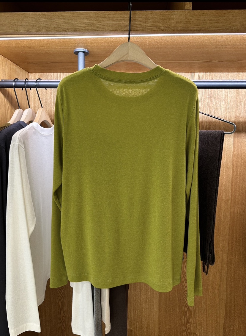 HI YANN韓國代購女士新品人氣推薦熱賣休閑時尚長袖T恤天絲HI YANN長袖T恤