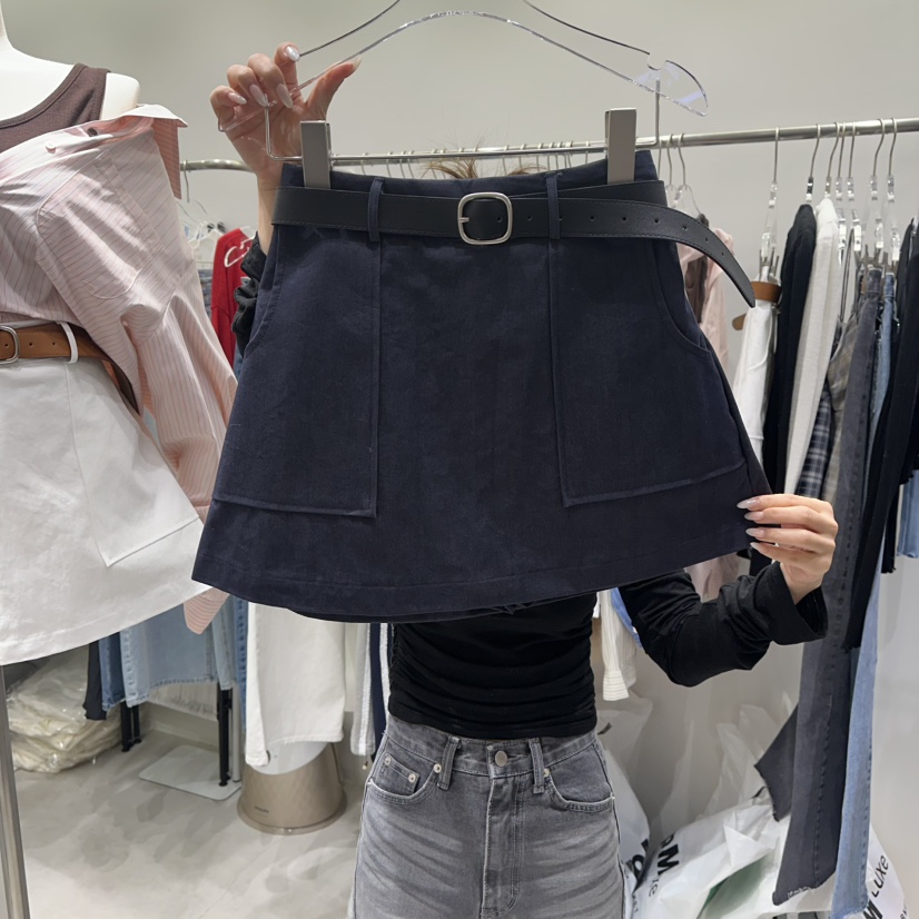 BAIE.38韓國代購女裝新款休閑推薦熱賣26春夏裙褲含腰帶BAIE.38裙褲圖色2