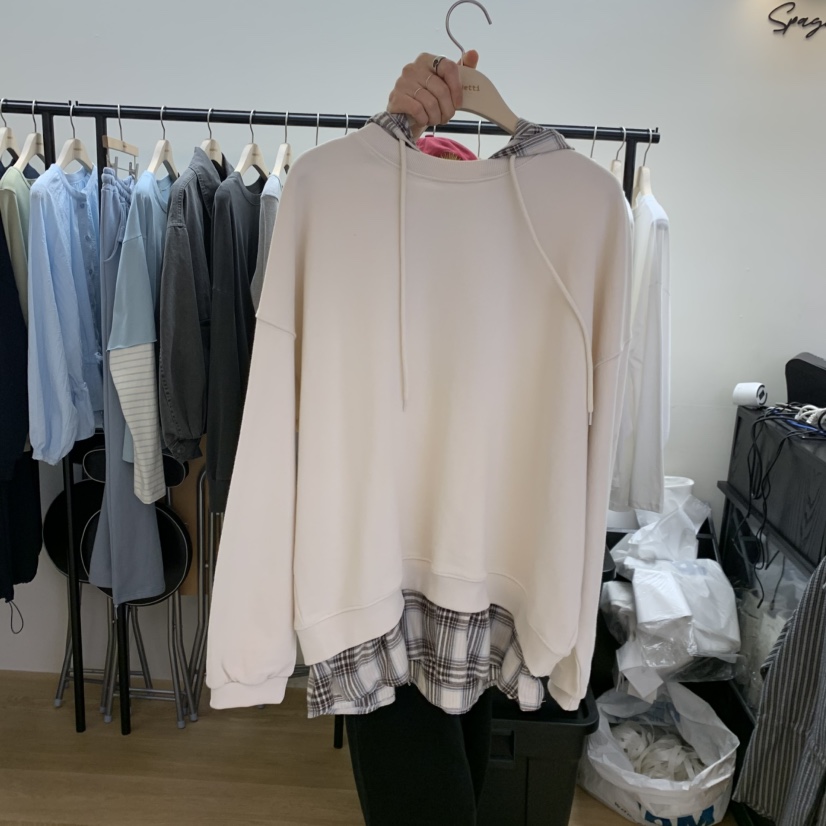 SPAGHETTI韓國直郵女士新款推薦熱賣真品26春夏休閑時尚衛衣spaghetti衛衣圖色1