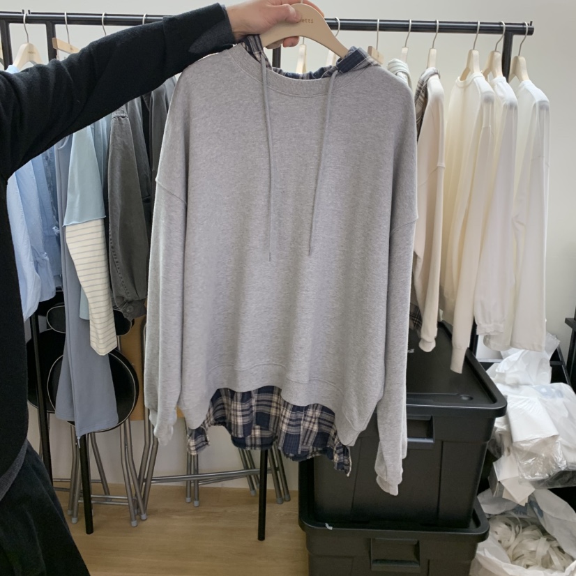 SPAGHETTI韓國直郵女士新款推薦熱賣真品26春夏休閑時尚衛衣spaghetti衛衣圖色2