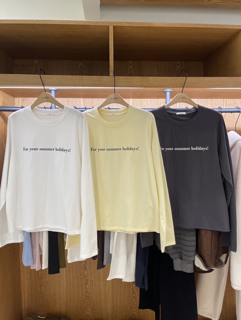 HI YANN東大門實拍女士新品職業推薦休閑時尚熱賣長袖T恤HI YANN長袖T恤