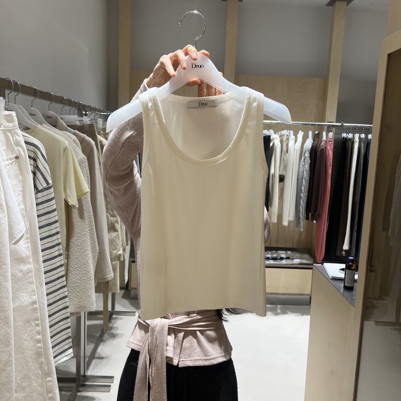DEUO東大門代購女士新款26春夏真品休閑職業熱賣吊帶背心DEUO吊帶/背心圖色1