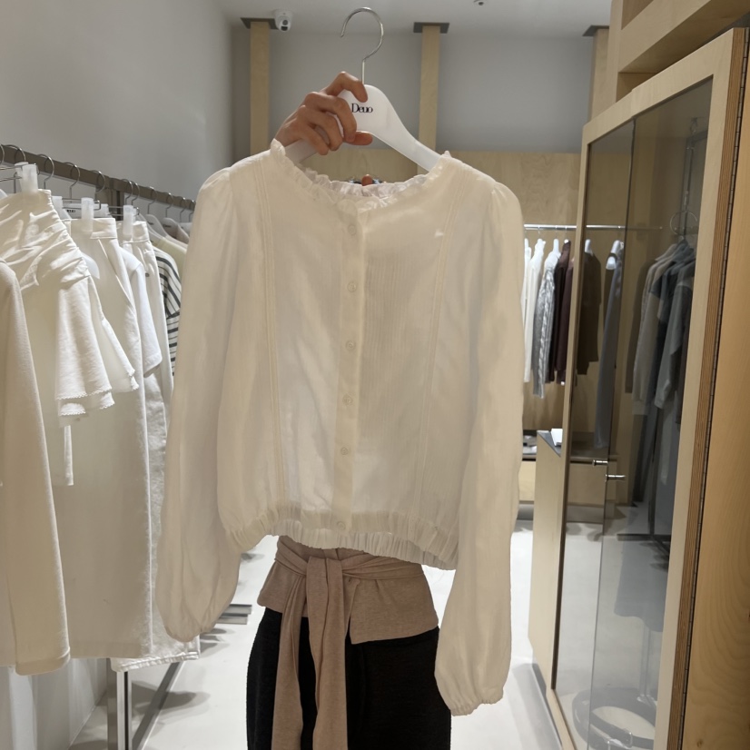 DEUO東大門實拍女士新品熱賣真品休閑時尚26春夏襯衫蕾絲衫DEUO襯衫/蕾絲衫圖色1