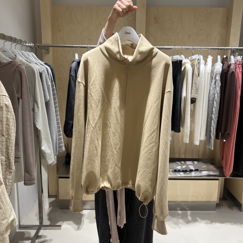 DEUO韓國代購女裝新品真品推薦人氣時尚熱賣休閑衛衣拉鏈DEUO衛衣圖色1