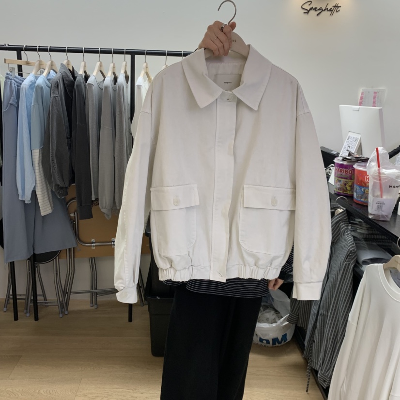 SPAGHETTI東大門代購女士新品職業真品熱賣26春夏夾克口袋spaghetti夾克圖色1