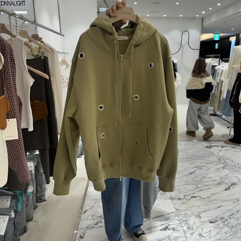 CONNAUGHT/DAILYJUD東大門實拍女裝新款人氣夾克兜帽鏤空CONNAUGHT/DAILYJUD夾克圖色2