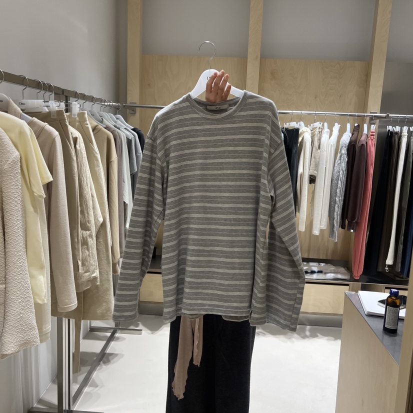 DEUO東大門實拍女裝新品真品熱賣26春夏休閑職業時尚長袖T恤DEUO長袖T恤圖色2