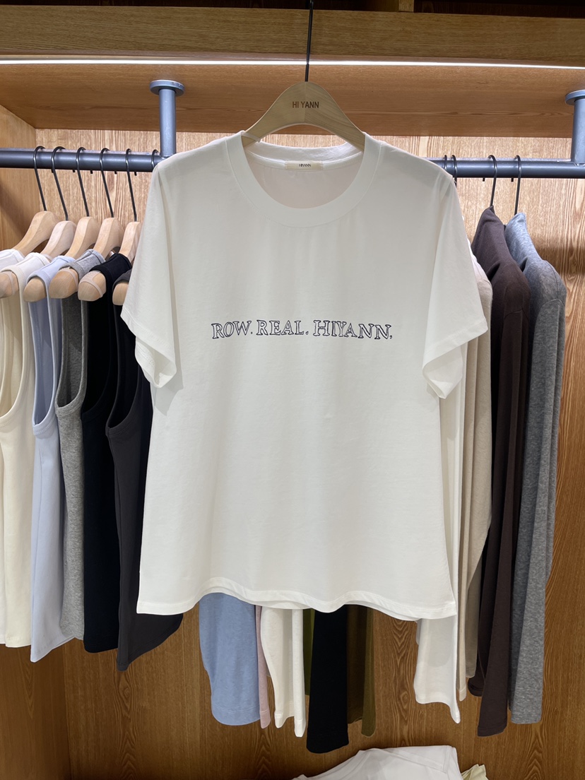 HI YANN東大門實拍女裝新款26春夏人氣真品時尚熱賣休閑T恤HI YANNT恤圖色1