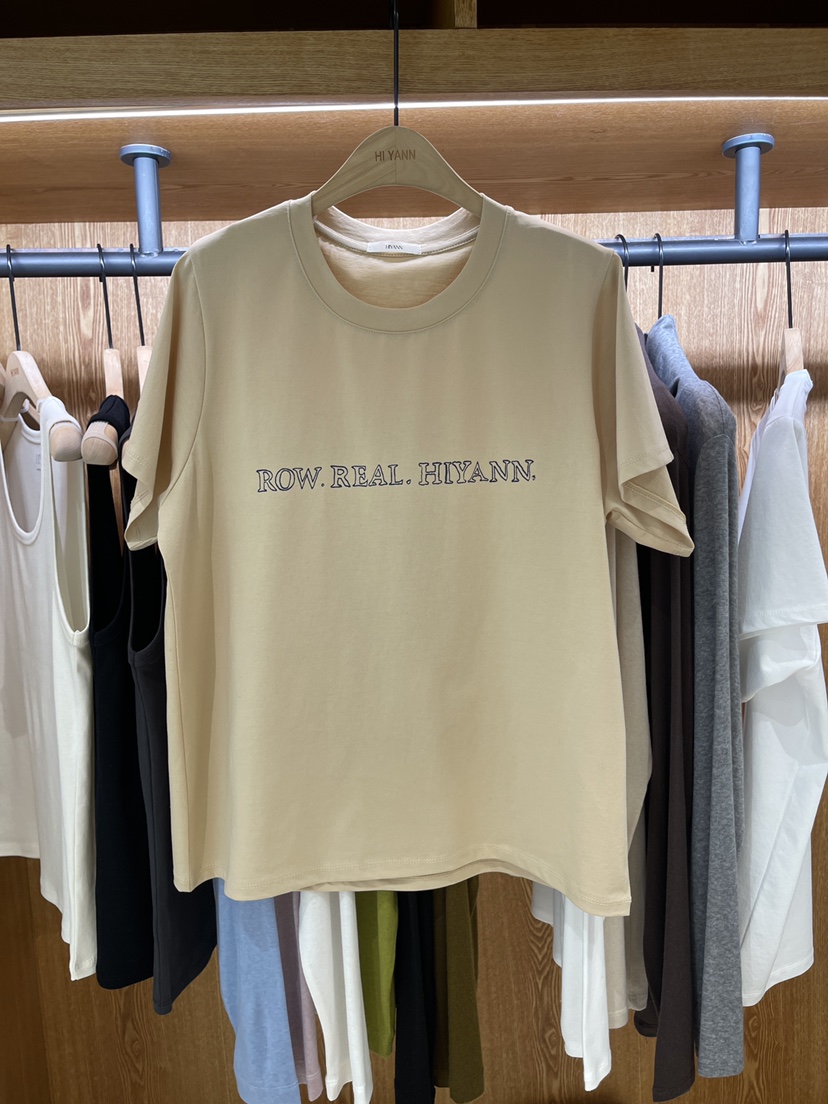 HI YANN東大門實拍女裝新款26春夏人氣真品時尚熱賣休閑T恤HI YANNT恤圖色3