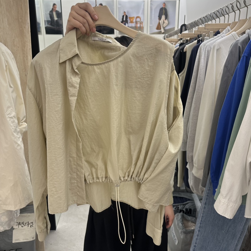 WRITTEN BY東大門代購女士新品推薦26春夏襯衫蕾絲衫假兩件WRITTEN BY襯衫/蕾絲衫