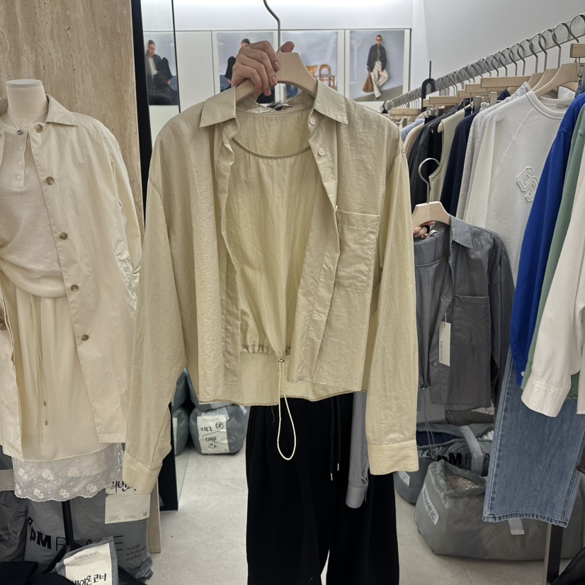 WRITTEN BY東大門代購女士新品推薦26春夏襯衫蕾絲衫假兩件WRITTEN BY襯衫/蕾絲衫圖色1