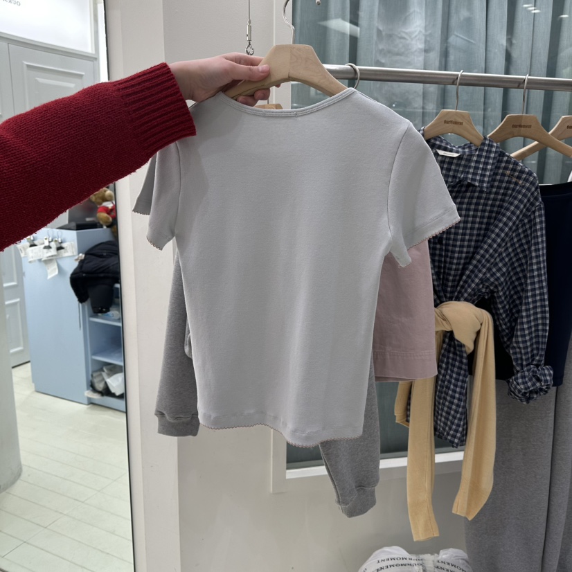 OURMOMENT韓國代購女士新款職業熱賣休閑真品人氣時尚T恤OURMOMENTT恤