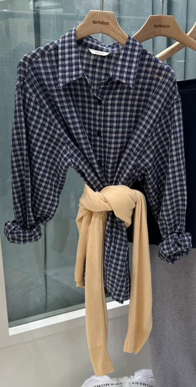 OURMOMENT東大門直郵女士新款休閑時尚職業推薦襯衫蕾絲衫OURMOMENT襯衫/蕾絲衫圖色3