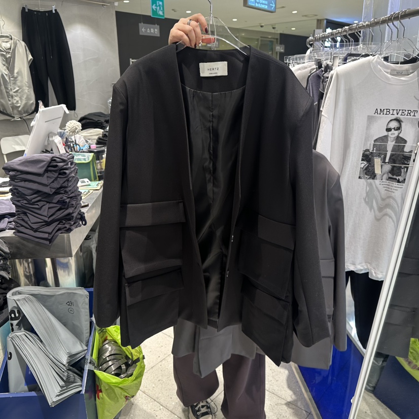 HERTZ-P韓國代購女士新款推薦26春夏休閑人氣職業熱賣夾克HERTZ-P夾克圖色2