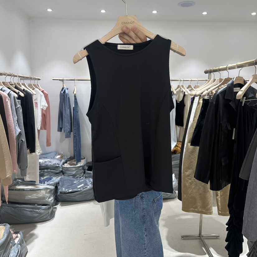 CONNAUGHT/DAILYJUD東大門代購女士新款26春夏吊帶背心口袋CONNAUGHT/DAILYJUD吊帶/背心圖色2