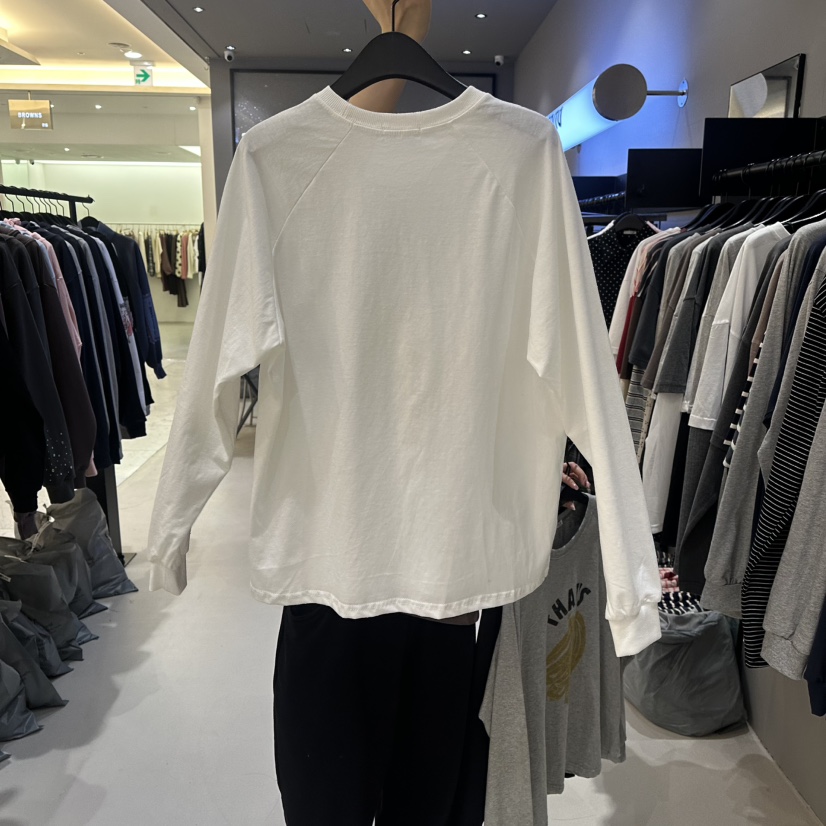 CREDITO韓國直郵女裝新品26春夏職業休閑時尚熱賣長袖T恤CREDITO長袖T恤