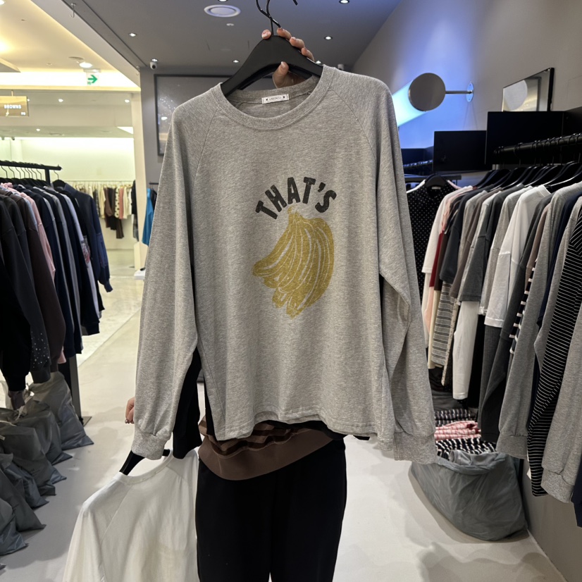 CREDITO韓國直郵女裝新品26春夏職業休閑時尚熱賣長袖T恤CREDITO長袖T恤圖色2