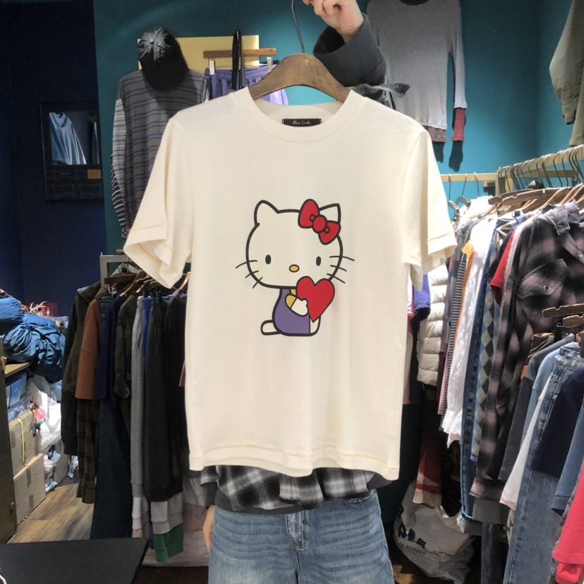 MERCI LINDA東大門實拍女士新品職業真品熱賣26春夏T恤海軍MERCI LINDAT恤圖色3