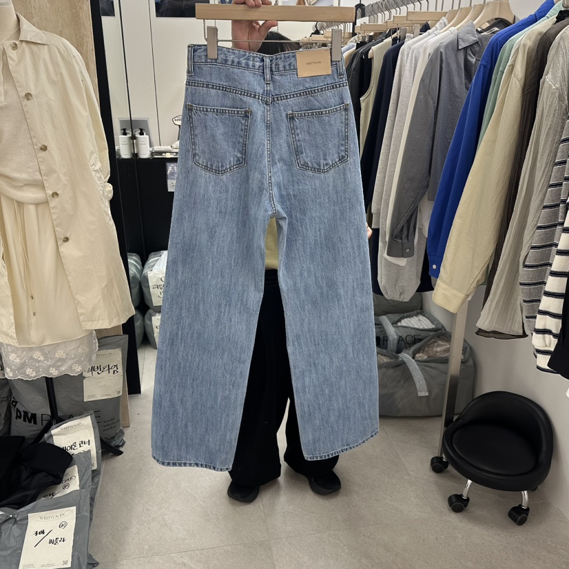 WRITTEN BY韓國代購女士新品休閑推薦真品職業時尚牛仔褲WRITTEN BY牛仔褲