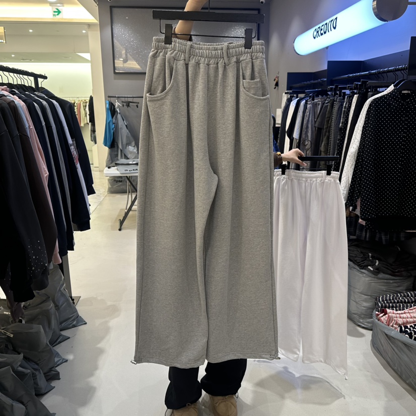 CREDITO東大門實拍女士新品人氣真品熱賣26春夏休閑褲腰帶CREDITO休閑褲圖色1