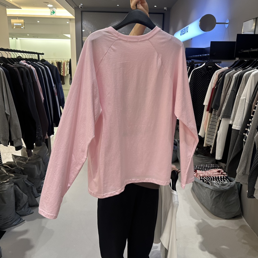 CREDITO東大門直郵女裝新品人氣休閑真品時尚26春夏長袖T恤CREDITO長袖T恤