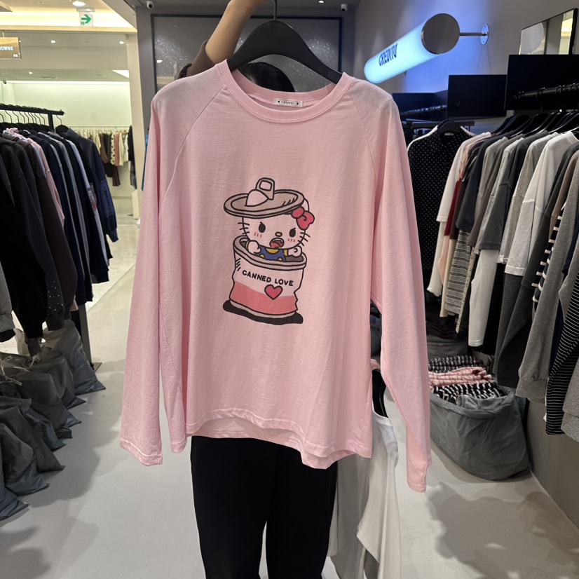 CREDITO東大門直郵女裝新品人氣休閑真品時尚26春夏長袖T恤CREDITO長袖T恤圖色1