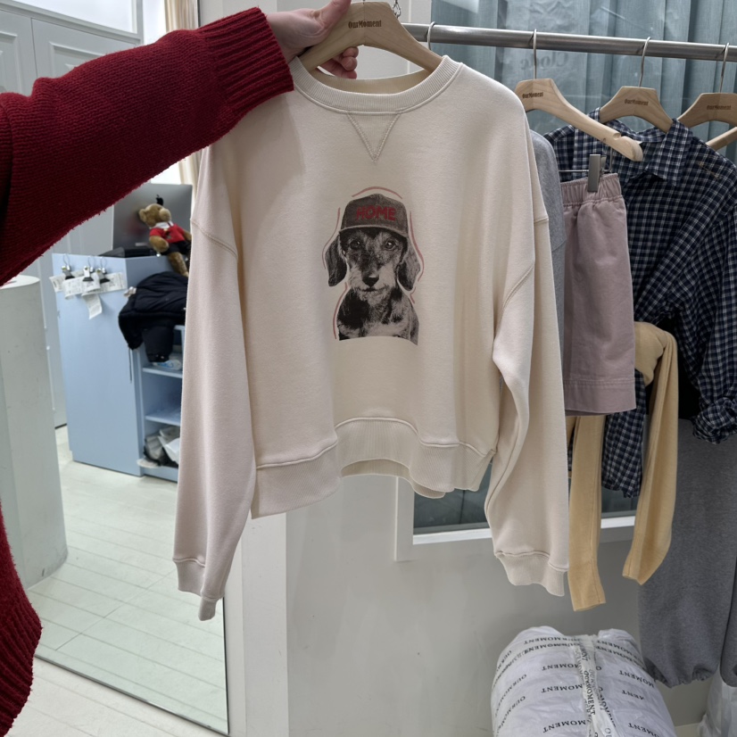 OURMOMENT韓國直郵女士新品26春夏熱賣休閑時尚真品推薦衛衣OURMOMENT衛衣圖色3