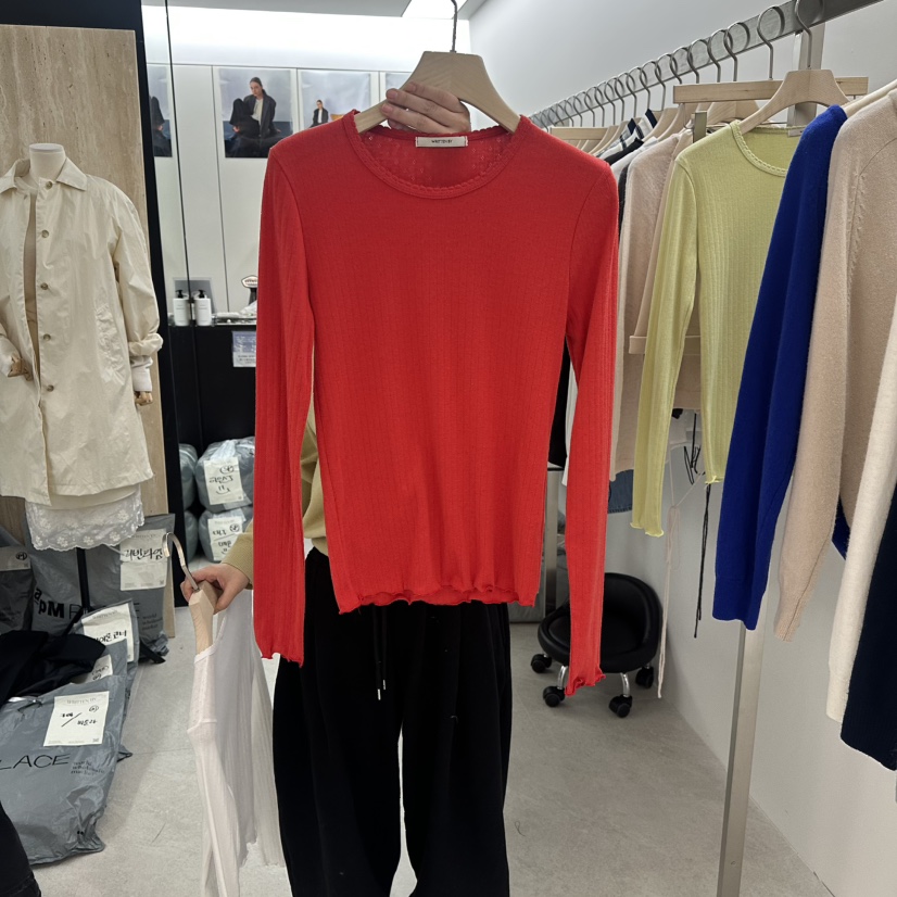 WRITTEN BY韓國代購女士新款26春夏休閑熱賣真品長袖T恤WRITTEN BY長袖T恤圖色2