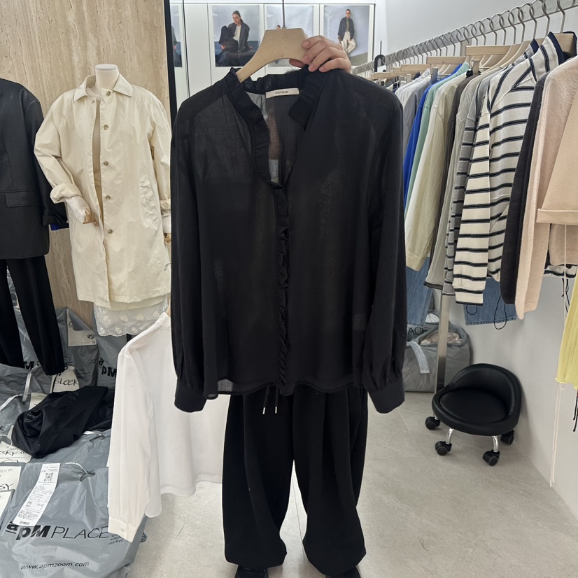 WRITTEN BY東大門直郵女士新品時尚推薦襯衫蕾絲衫荷葉邊WRITTEN BY襯衫/蕾絲衫圖色2