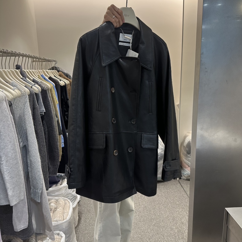 ALTER東大門實拍女裝新品人氣26春夏熱賣真品皮衣皮革雙層Alter皮衣圖色1