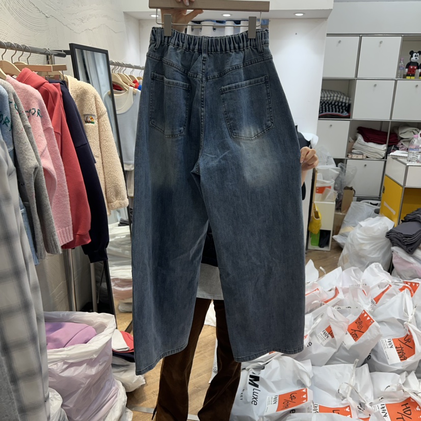 DE LINE韓國代購女裝新款熱賣人氣休閑職業推薦時尚牛仔褲DE LINE牛仔褲