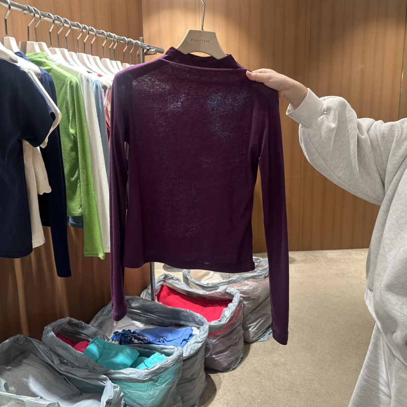 REPERTORY韓國直郵女裝新款職業真品熱賣時尚人氣長袖T恤REPERTORY長袖T恤圖色2