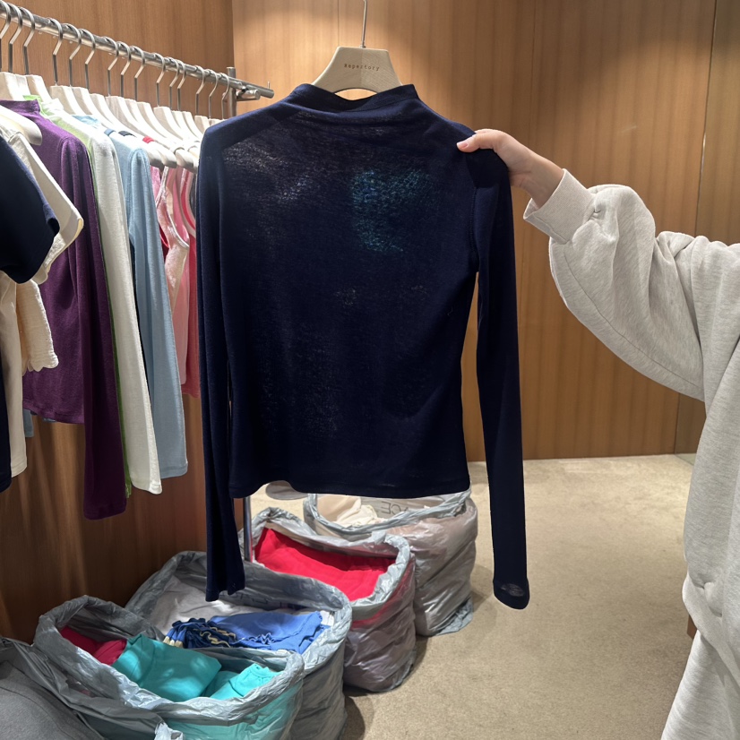 REPERTORY韓國直郵女裝新款職業真品熱賣時尚人氣長袖T恤REPERTORY長袖T恤圖色3