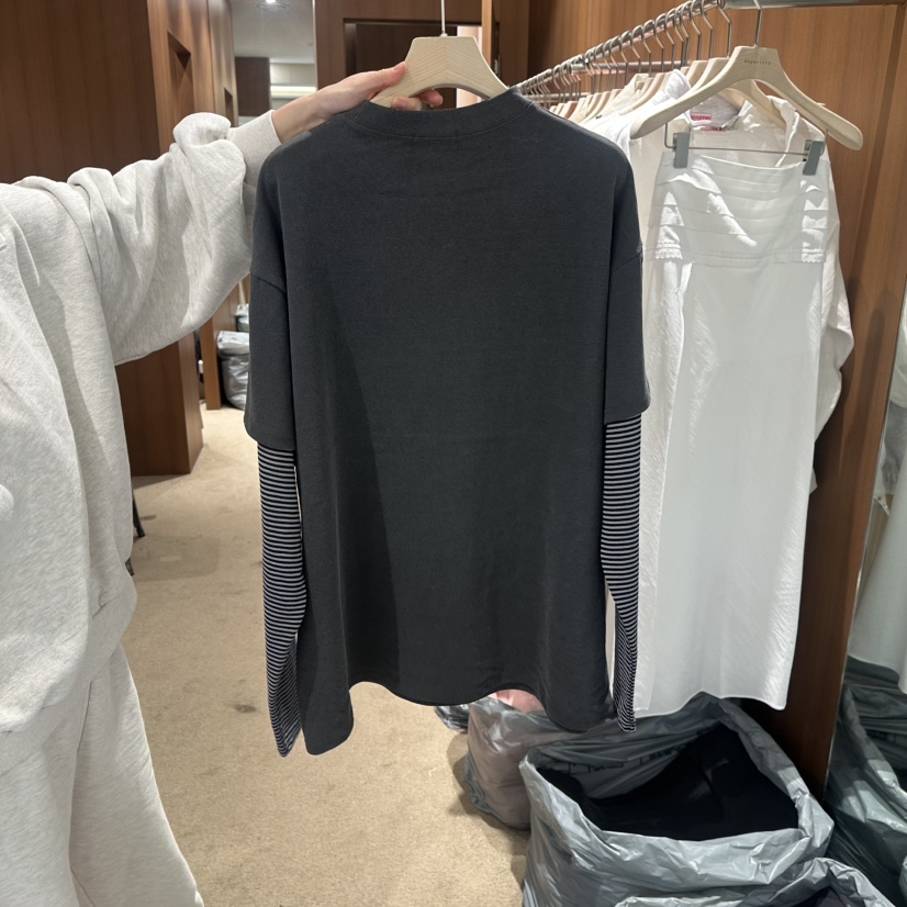 REPERTORY韓國代購女士新品人氣休閑熱賣推薦26春夏長袖T恤REPERTORY長袖T恤