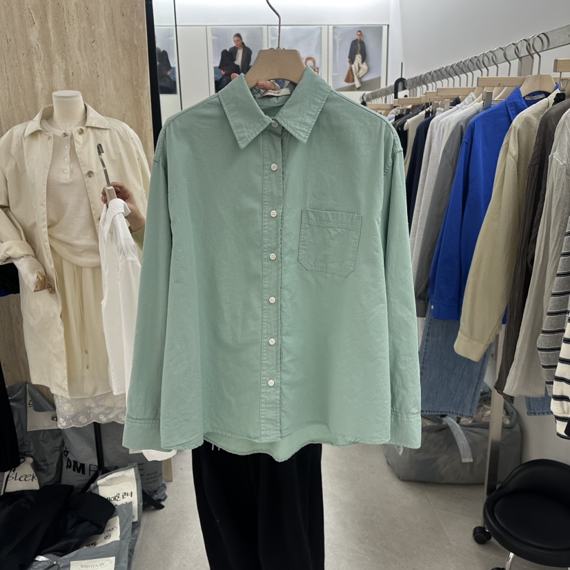 WRITTEN BY韓國直郵女裝新品真品推薦時尚休閑襯衫蕾絲衫WRITTEN BY襯衫/蕾絲衫圖色2