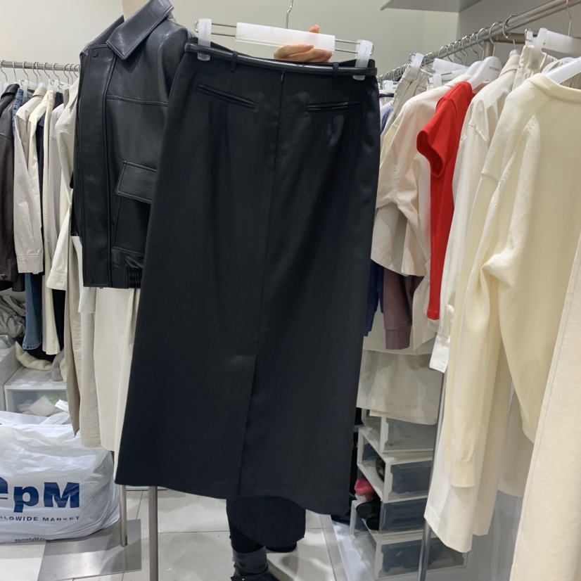 WOOD SAGE東大門實拍女裝新款26春夏熱賣職業長裙不含腰帶WOOD SAGE長裙