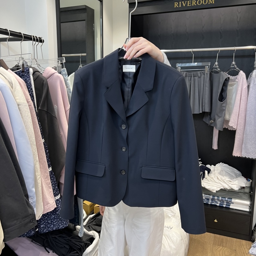 RIVEROOM韓國代購女士新品人氣26春夏職業真品推薦休閑夾克RIVEROOM夾克圖色3