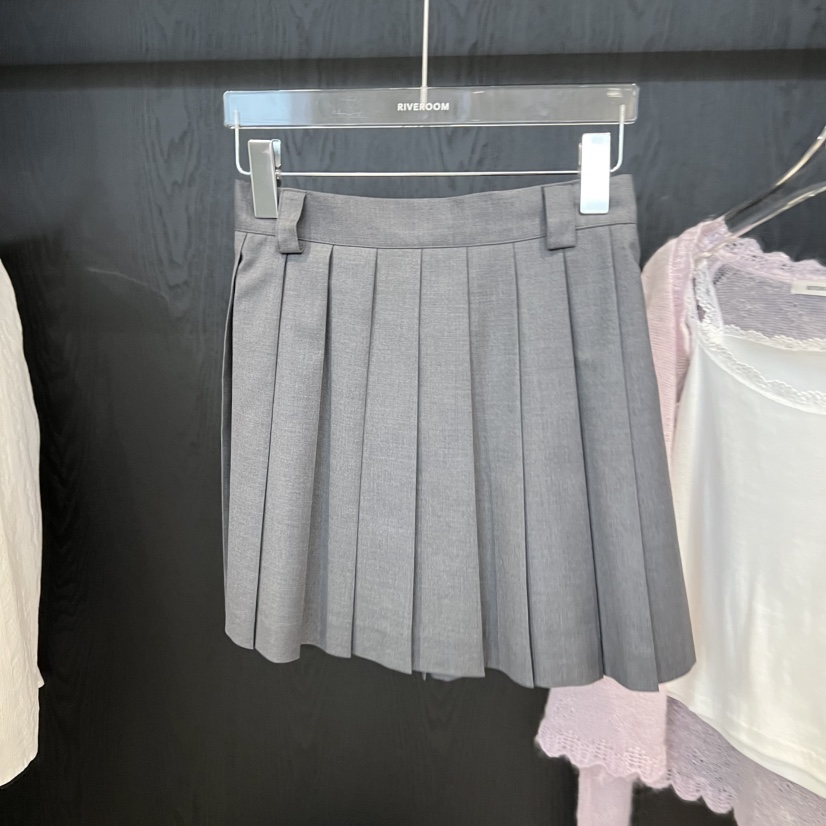 RIVEROOM東大門直郵女裝新品時尚26春夏真品短裙百褶褶裙RIVEROOM短裙圖色1