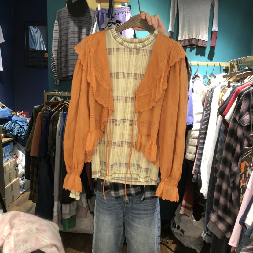 MERCI LINDA東大門直郵女士新品時尚襯衫蕾絲衫不含內搭MERCI LINDA襯衫/蕾絲衫圖色2