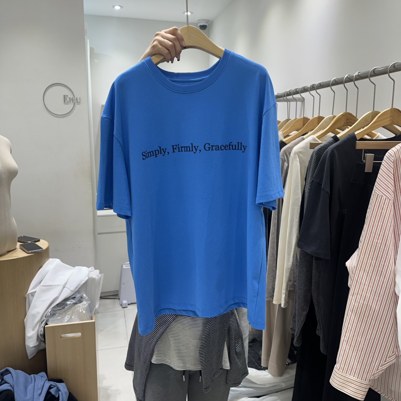 EN.U韓國直郵女裝新品時尚推薦休閑真品職業熱賣人氣T恤EN.UT恤圖色3